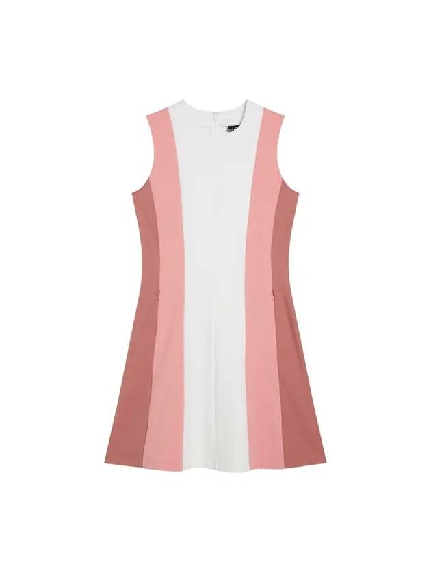 Women's Jasmine A-Line Golf Short Dress Strawberry Ice - J.LINDEBERG - BALAAN 1