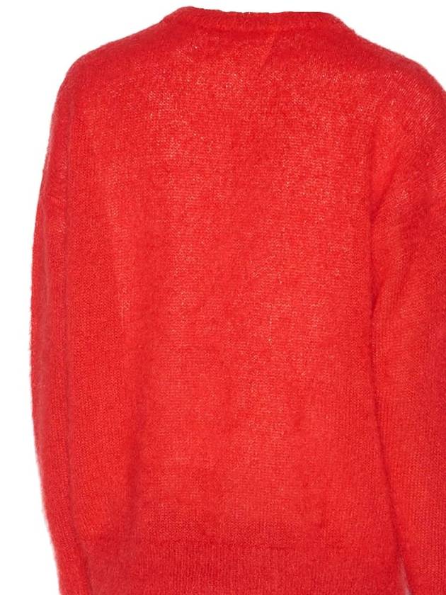 Drany Logo Mohair Knit Top Red - ISABEL MARANT - BALAAN 4