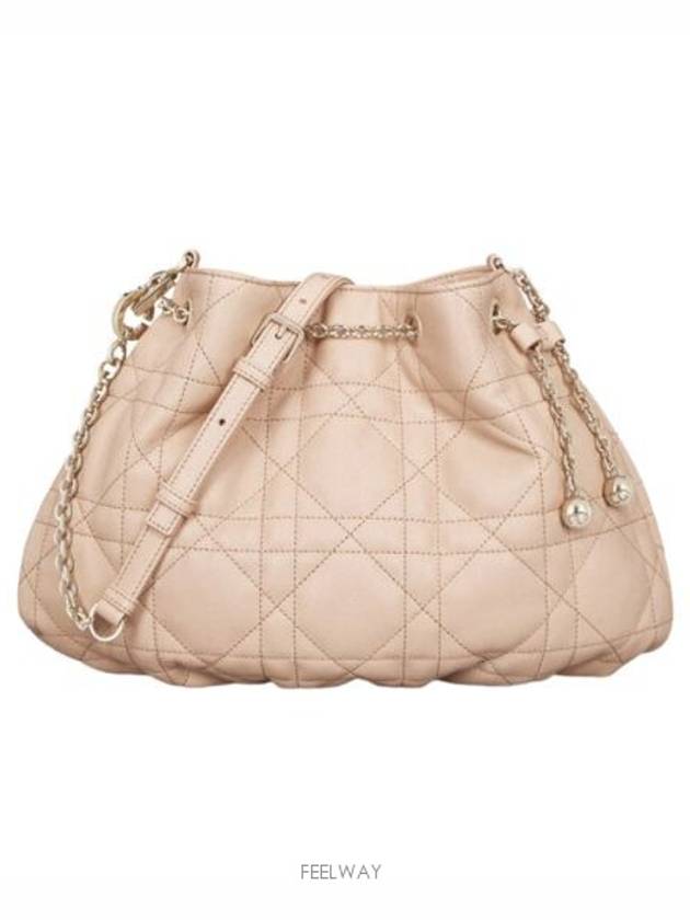 Supple Macrocannage Lambskin Medium Ammi Shoulder Bag Beige - DIOR - BALAAN 2