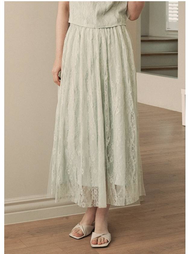 Bird lace blouse long skirt set up - MICANE - BALAAN 3