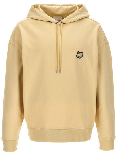 Bold Fox Head Patch Oversize Hoodie Beige - MAISON KITSUNE - BALAAN 2