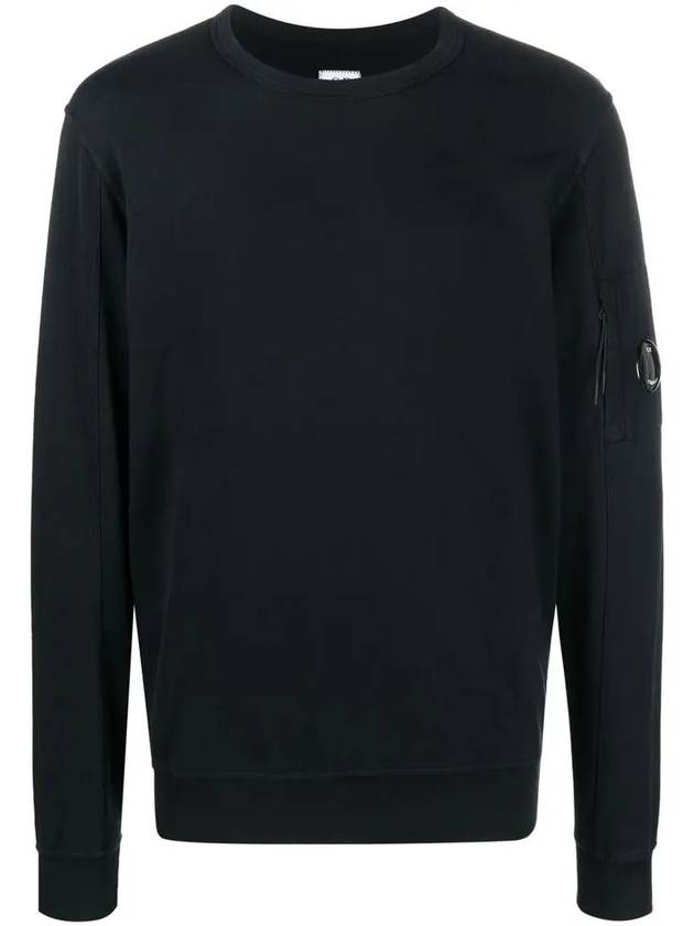 Lens Wappen Light Fleece Sweatshirt Black - CP COMPANY - BALAAN 3