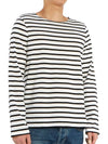 Minquiers Modern Stripe Long Sleeve T-Shirt Neige Noir - SAINT JAMES - BALAAN 5