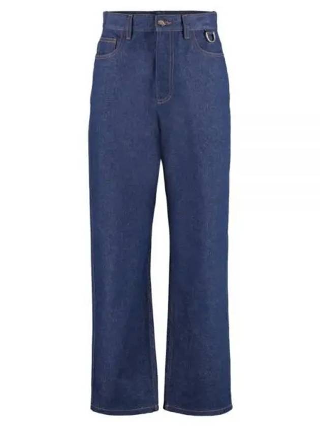 Women s Denim Straight Pants FLP651ALC1 - FENDI - BALAAN 1