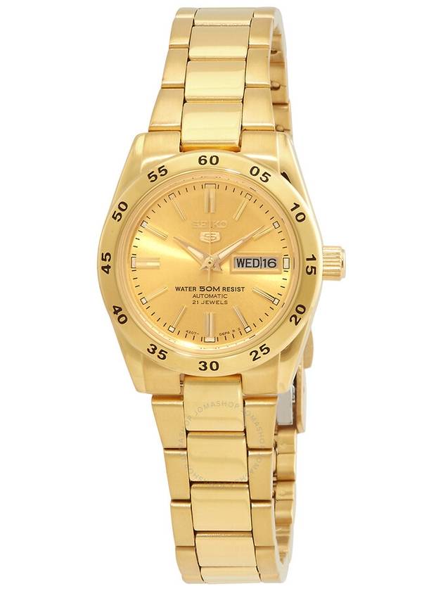 Seiko 5 Sports Automatic Gold Dial Ladies Watch SYMG44K1 - SEIKO - BALAAN 1