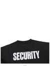 Security Crew Neck Sweatshirt Black - VETEMENTS - BALAAN 8