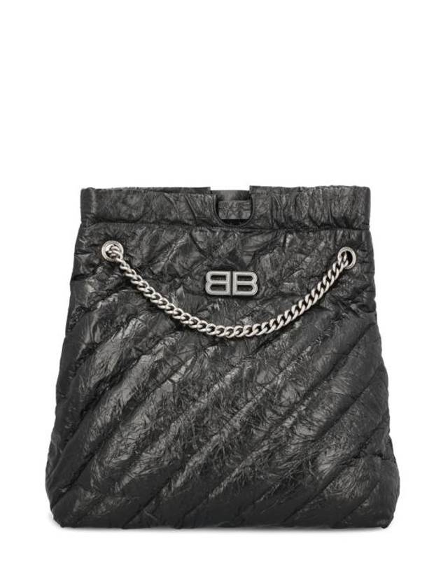 Medium Crush Quilted Tote Bag Black - BALENCIAGA - BALAAN 1