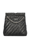 Medium Crush Quilted Tote Bag Black - BALENCIAGA - BALAAN 1