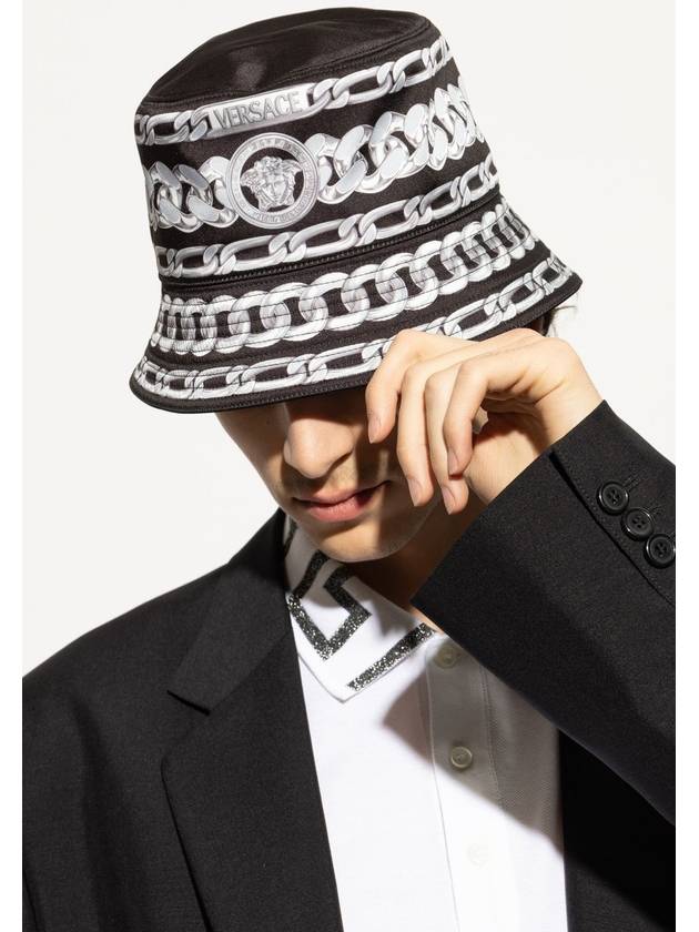 Versace Hat With Print, Men's, Black - VERSACE - BALAAN 2