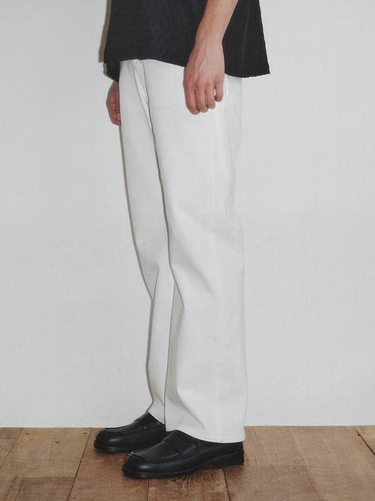 Wave Cutting Cotton Pants_Off White - KINETO - BALAAN 1