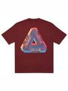 Trypug Color Blur TShirt Burgundy - PALACE - BALAAN 1