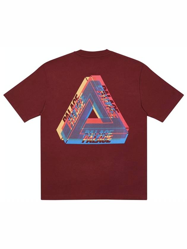 Trypug Color Blur TShirt Burgundy - PALACE - BALAAN 1