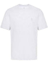 Logo Cotton Short-Sleeved T-Shirt Grey - BRUNELLO CUCINELLI - BALAAN 1