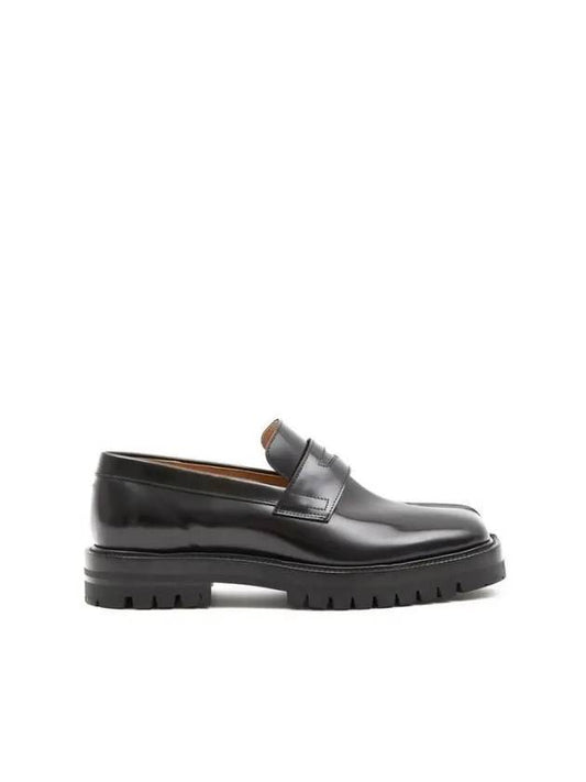 Leather Tabi Loafers Black - MAISON MARGIELA - BALAAN 2