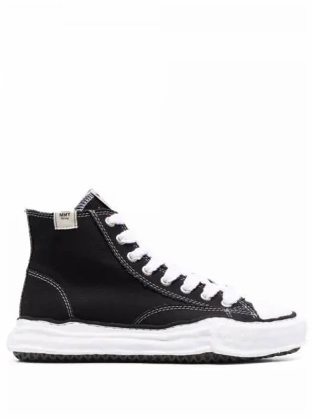 Peterson OG Sole Canvas High Top Sneakers Black - MIHARA YASUHIRO - BALAAN 2