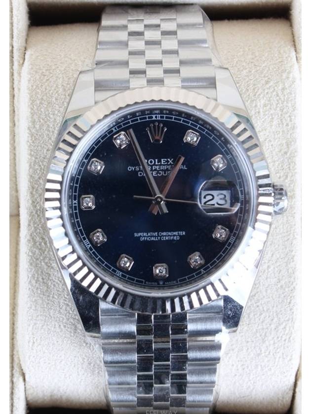 Rolex Datejust 41 Steel Blue Plate 10P 21 Years - ROLEX - BALAAN 3