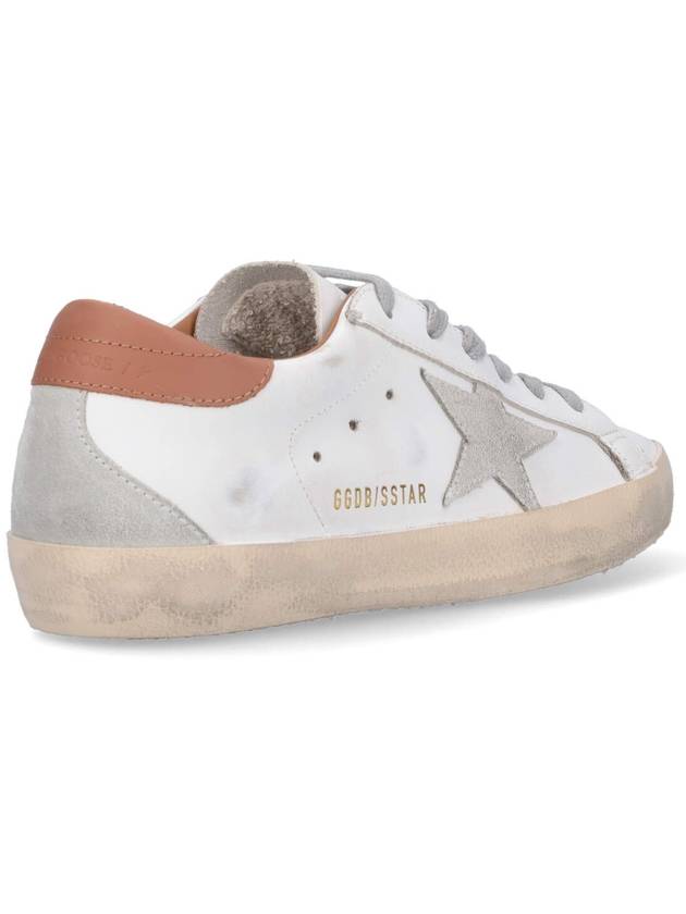 Brown Tab Superstar Classic Low Top Sneakers White - GOLDEN GOOSE - BALAAN 5