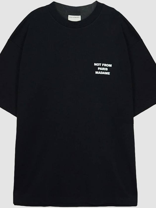 Drold Monsieur NFPM logo short sleeve t shirt TS010 CO002 BL black - DROLE DE MONSIEUR - BALAAN 1