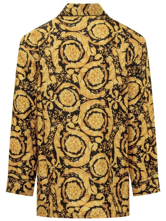 Silk Baroque Print Lounge Wear Gold - VERSACE - BALAAN 3