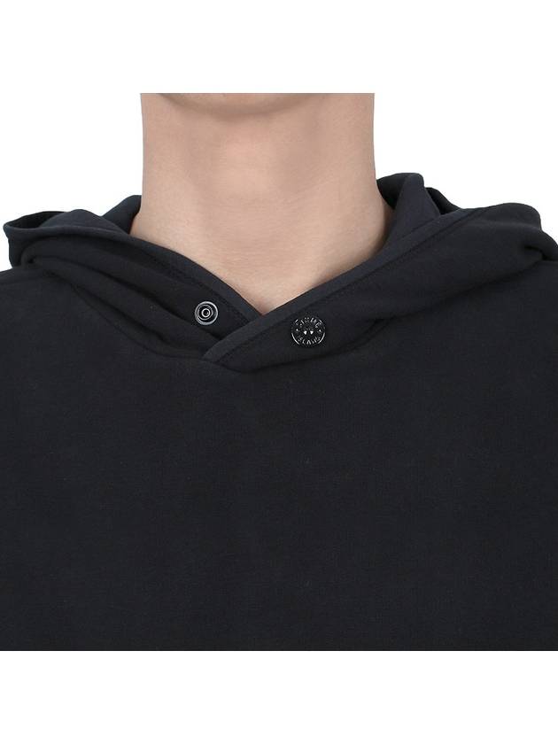 Compass Logo Patch Hoodie Black - STONE ISLAND - BALAAN 7