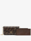 Women’s FF Monogram Shoulder Bag Brown - FENDI - BALAAN 6