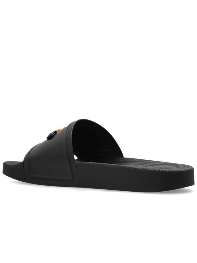 Versace Slides With Logo, Men's, Black - VERSACE - BALAAN 5