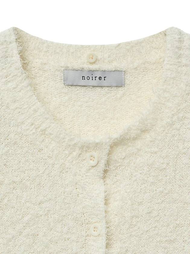 Detachable Boucle Half Cardigan Ivory - NOIRER FOR WOMEN - BALAAN 7