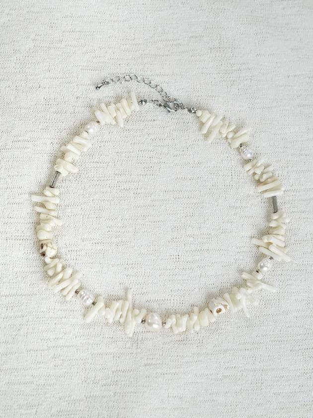 IVORY Coral Choker Necklace - RUBATI - BALAAN 3