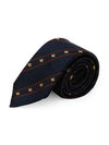 Bee Web Embroider Silk Tie Navy - GUCCI - BALAAN 3