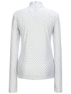 Runway Grid Logo Long Sleeve Turtleneck White Grey - ULKIN - BALAAN 5