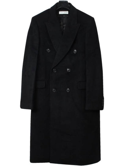 Men's Hairy Wool Whale Double Coat Black - OUR LEGACY - BALAAN 2