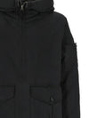 Logo David TC Down Hooded Jacket Navy - STONE ISLAND - BALAAN 3