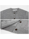 Baby Fox Patch Regular Cardigan Grey Melange - MAISON KITSUNE - BALAAN 6