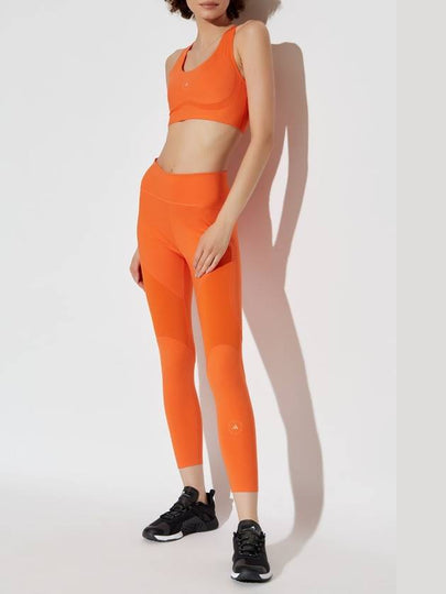 ADIDAS By Stella McCartney Logo Leggings, Women's, Orange - ADIDAS - BALAAN 2