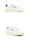 Medalist Goatskin Low Top Sneakers White - AUTRY - BALAAN 5