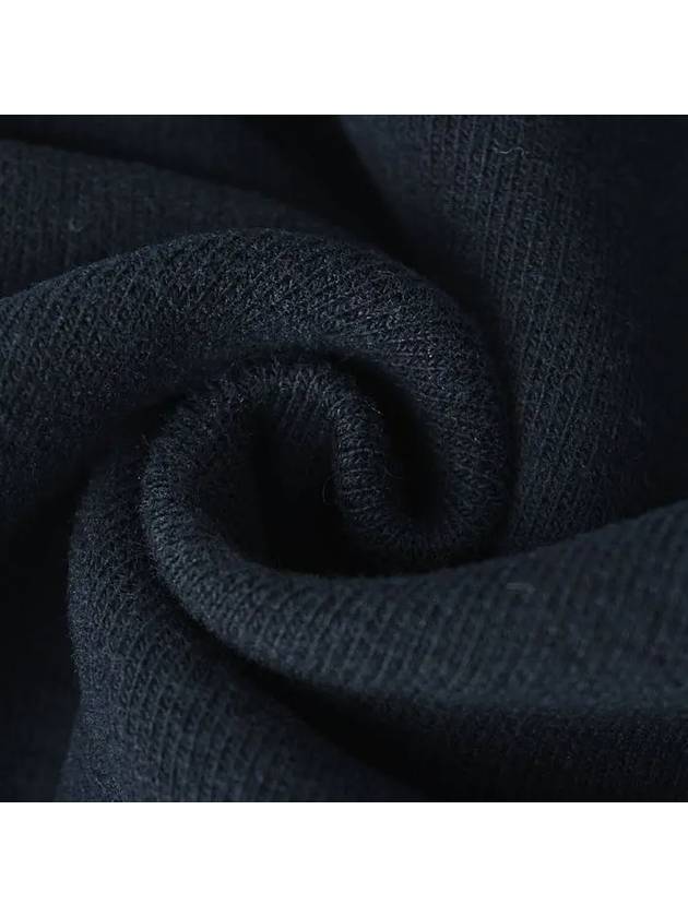 Stretch Cotton Fleece Mock Turtleneck Sweatshirt Navy - STONE ISLAND - BALAAN 8