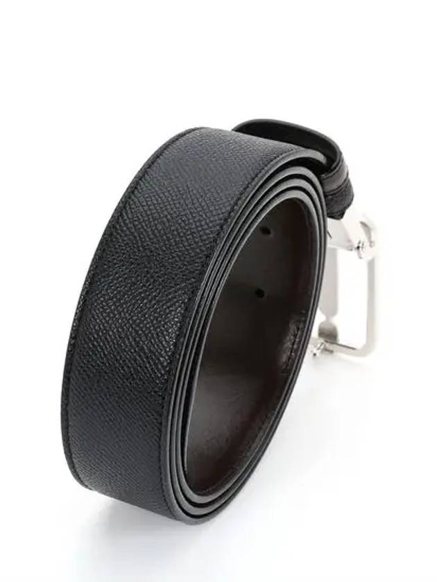 Men s Stiff 35mm Leather Belt Black Brown - BALLY - BALAAN 3