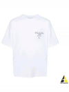 Logo Print Cotton Short Sleeve T-Shirt White - PRADA - BALAAN 2