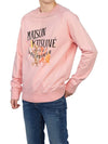 Men's Logo Print Detail Cotton Long Sleeve T-Shirt Pink - MAISON KITSUNE - BALAAN 6