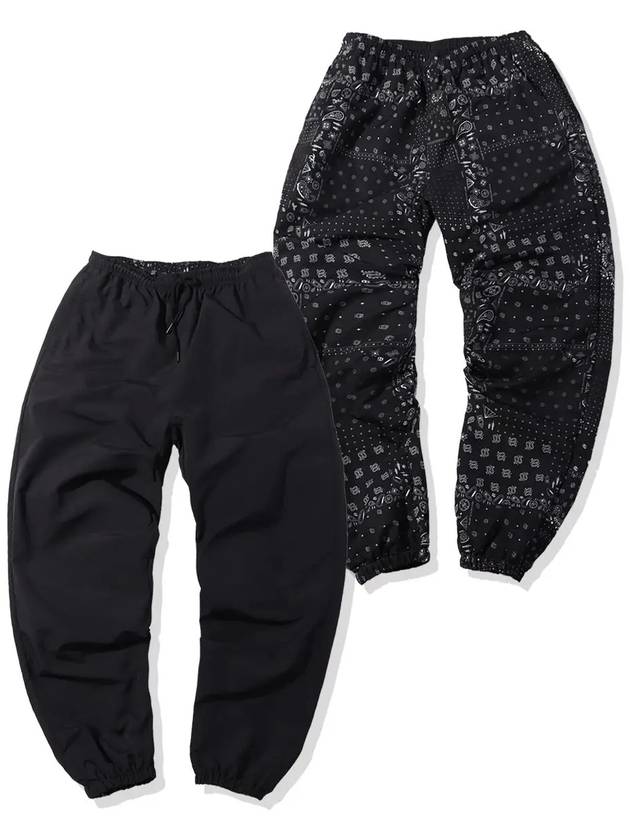 reversible bandana banding track pants black - OFFGRID - BALAAN 3