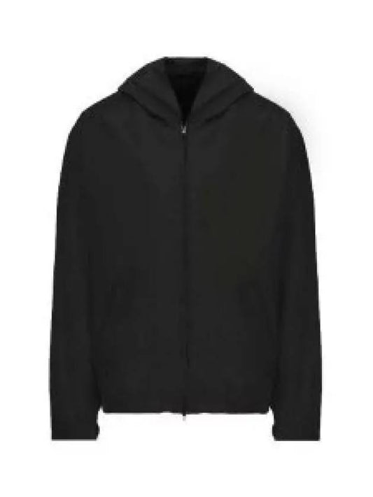 Logo Print Hooded Windbreaker Black - BALENCIAGA - BALAAN 2