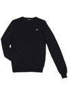 Black logo point viscose knit TEE179 - IKALOOOK - BALAAN 4