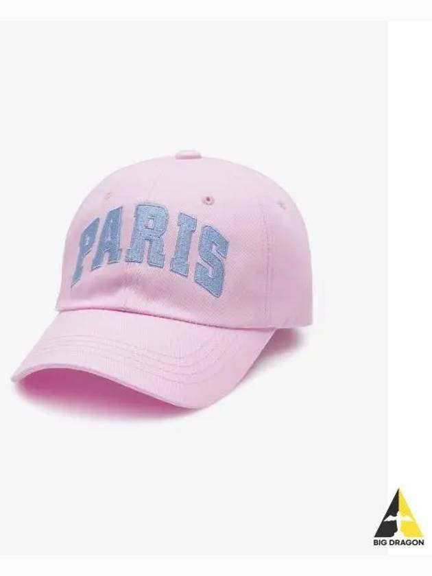 PARIS BIG LOGO BALL CAP PINK - BENSIMON - BALAAN 1