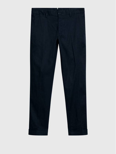 Grant Linen Stretch Straight Pants Navy - J.LINDEBERG - BALAAN 2