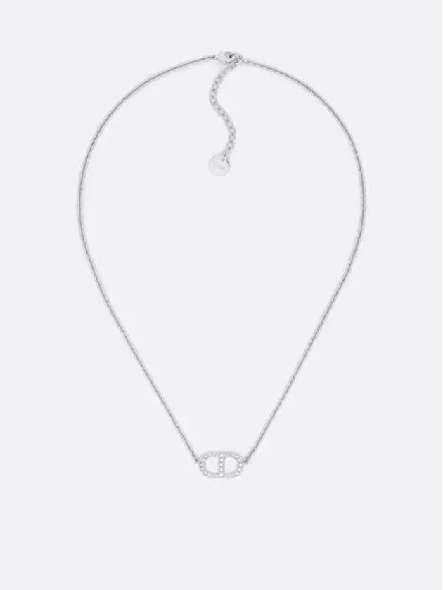 Petit CD Crystal Necklace Silver - DIOR - BALAAN 2