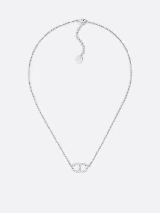 Petit CD Crystal Necklace Silver - DIOR - BALAAN 2