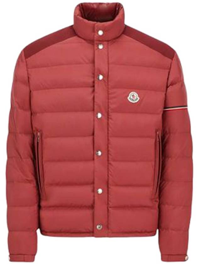 COLOMB logo patch neck down jacket burgundy men s 1A00013 54A81 435 TJ - MONCLER - BALAAN 1