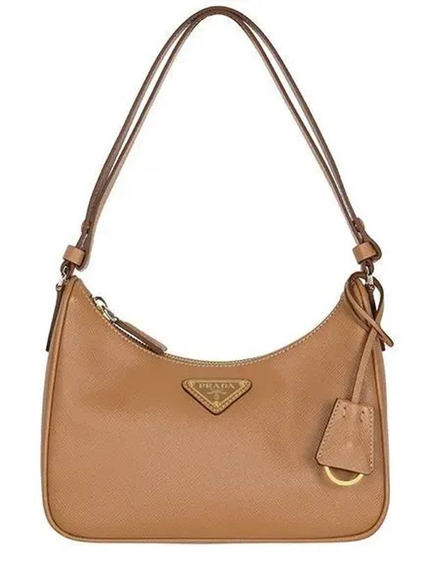 Re-Edition Saffiano Leather Mini Shoulder Bag Brown - PRADA - BALAAN 2