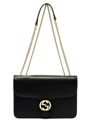 Interlocking GG chain shoulder bag 510303 CAO0G black new product - GUCCI - BALAAN 1