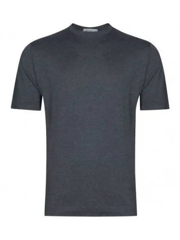 Roca Knit T Shirt Charcoal - JOHN SMEDLEY - BALAAN 1